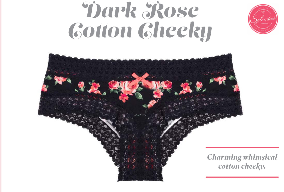 Dark Rose Cotton Cheeky