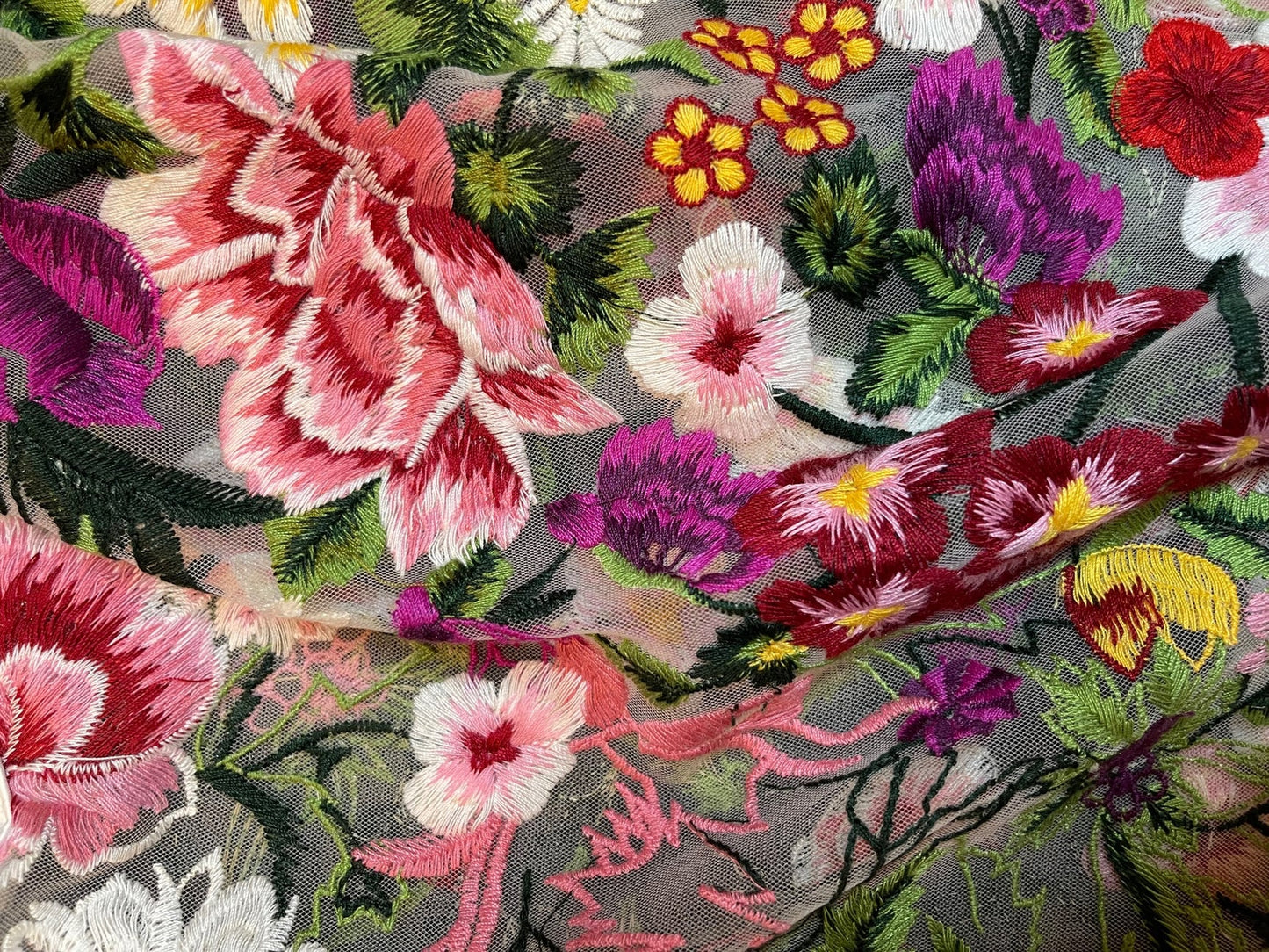 Embroidered Floral G-String