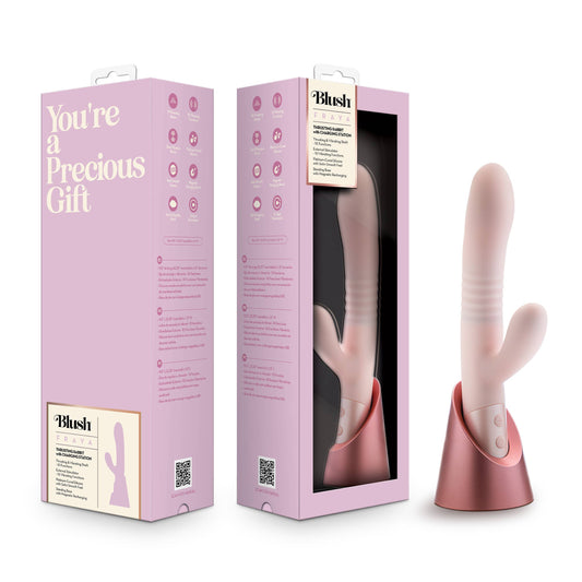 Blush - Fraya Silicone G Spot Rabbit Vibrator - Pink