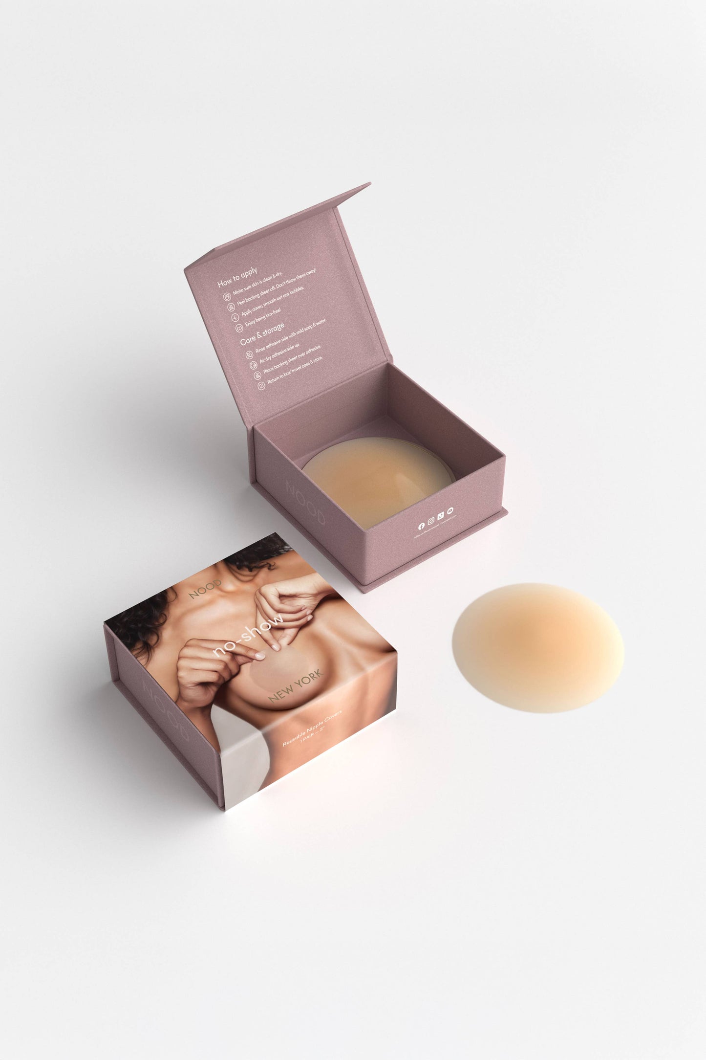 No-Show | Reusable Adhesive Nipple Covers: No 7 Bronze / 4in.