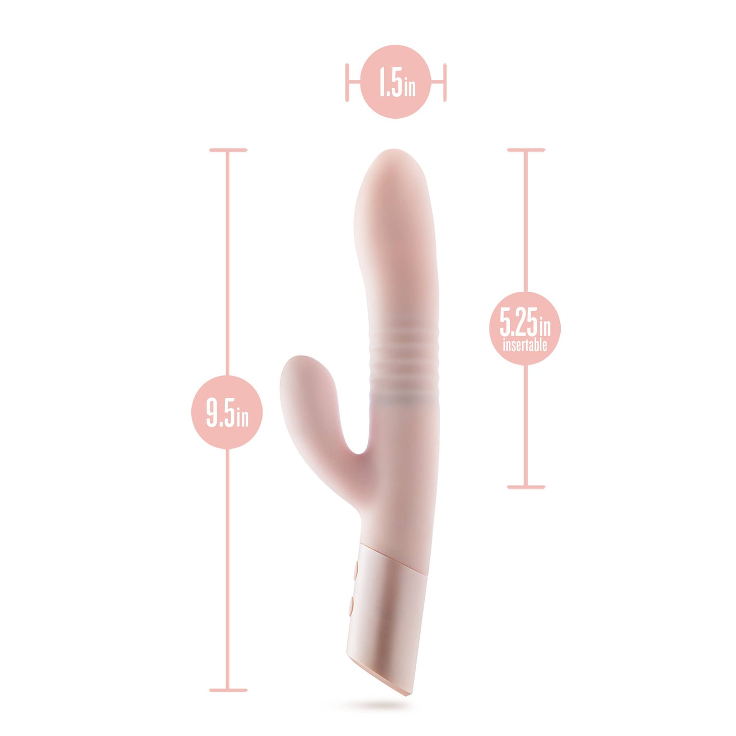 Blush - Fraya Silicone G Spot Rabbit Vibrator - Pink