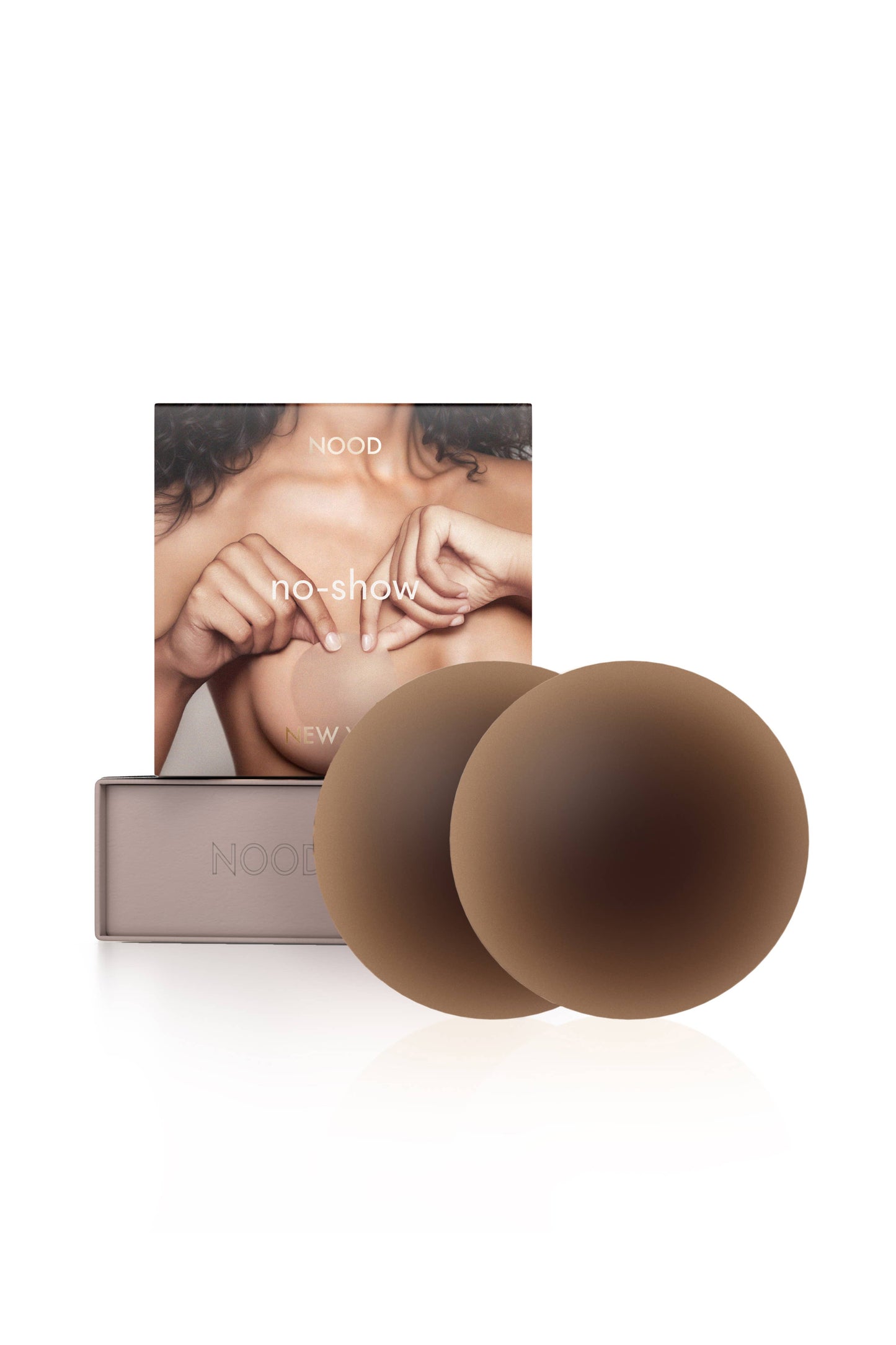 No-Show | Reusable Adhesive Nipple Covers: No 7 Bronze / 4in.
