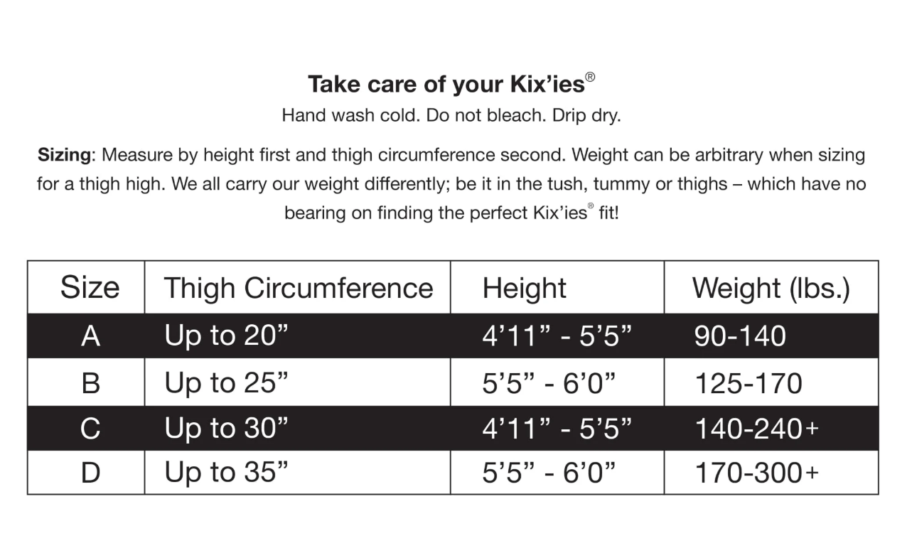 Taylor: As Essential as That Little Black Dress. Petite to Plus Size Thigh Highs
