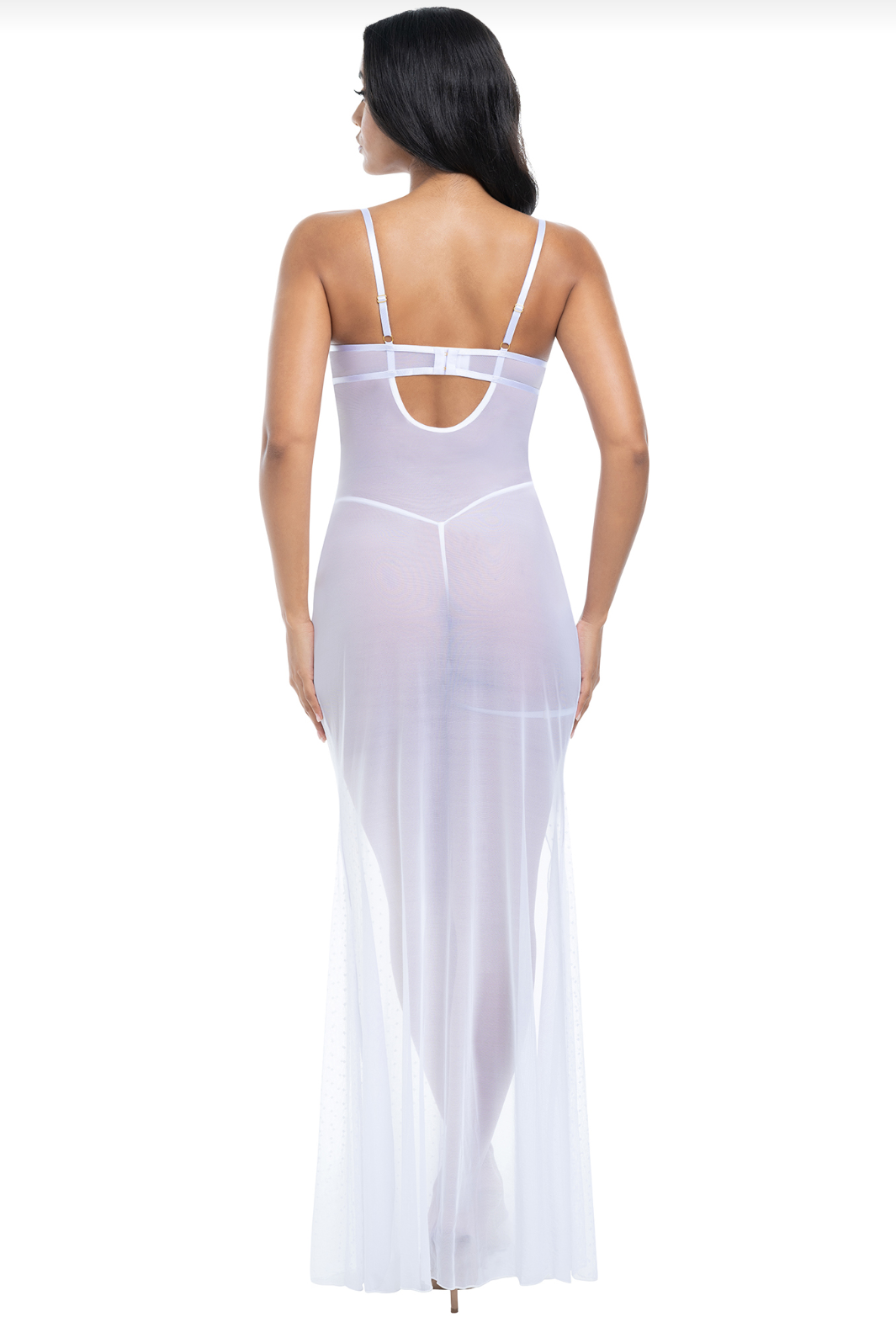 Livia Mesh & Lace Gown