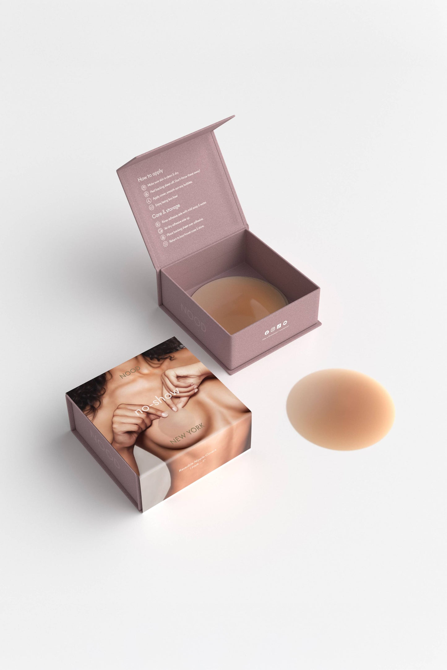 No-Show | Reusable Adhesive Nipple Covers: No 7 Bronze / 4in.