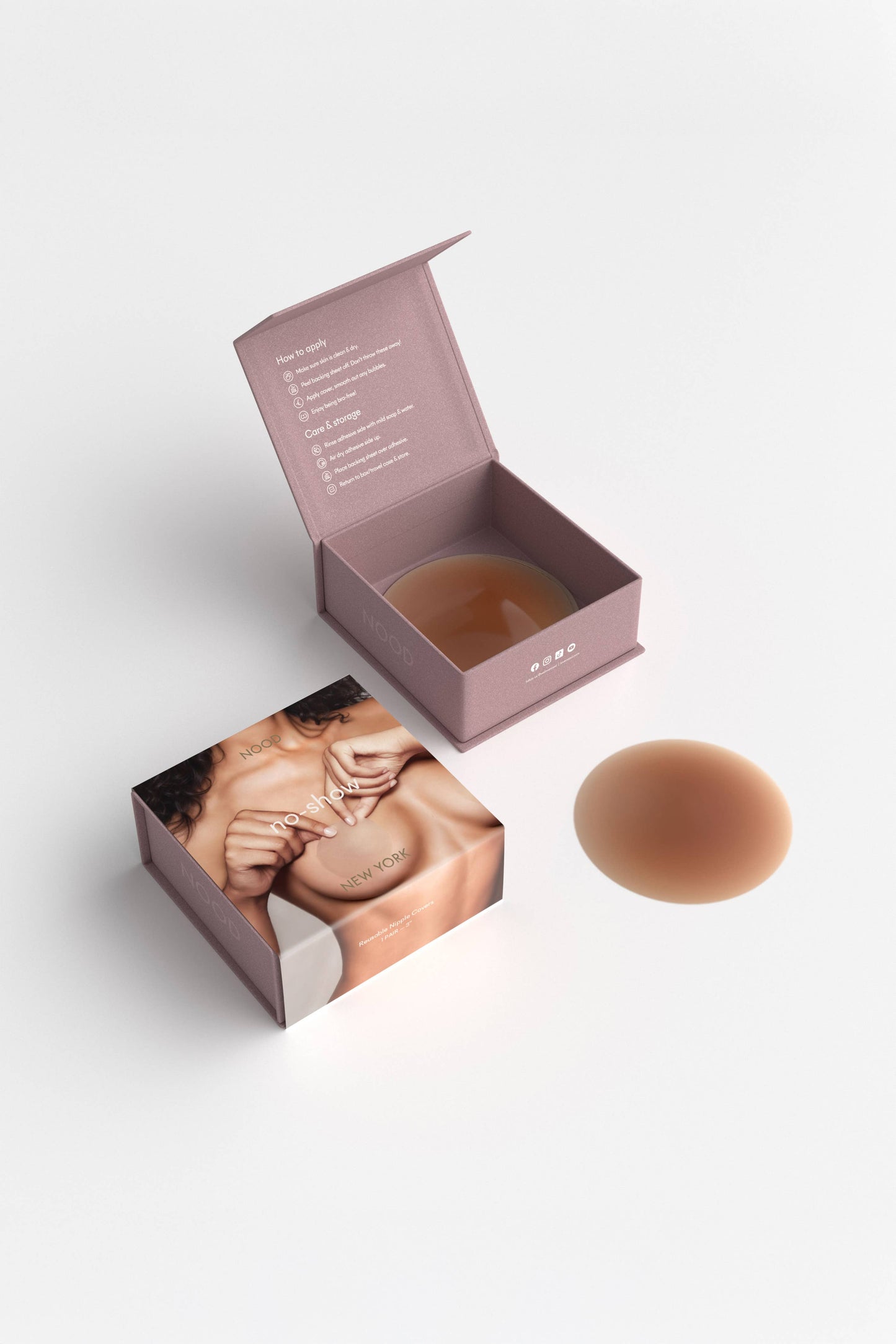 No-Show | Reusable Adhesive Nipple Covers: No 7 Bronze / 4in.
