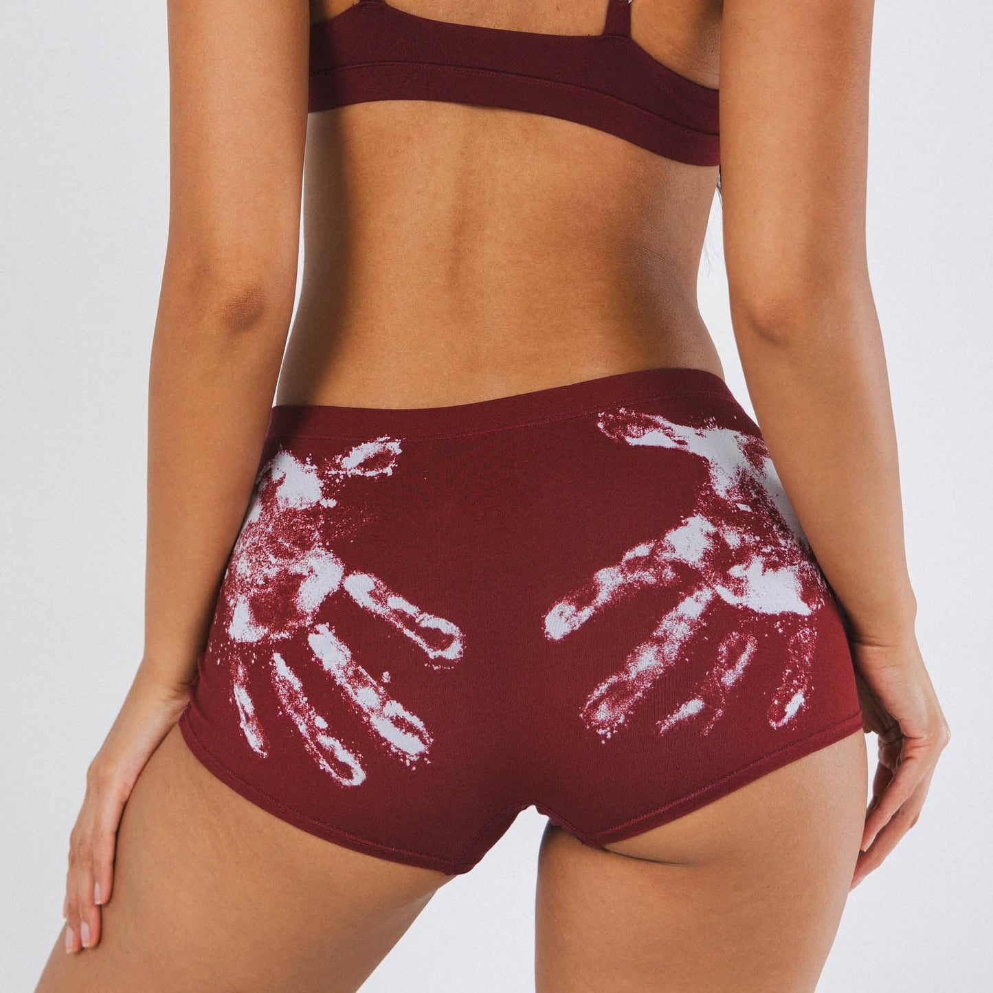 The Sous Chef | Flour Hand Print Modal Boyshort Underwear